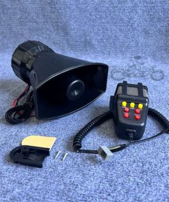 Bộ loa còi báo động police màu đen loại tốt